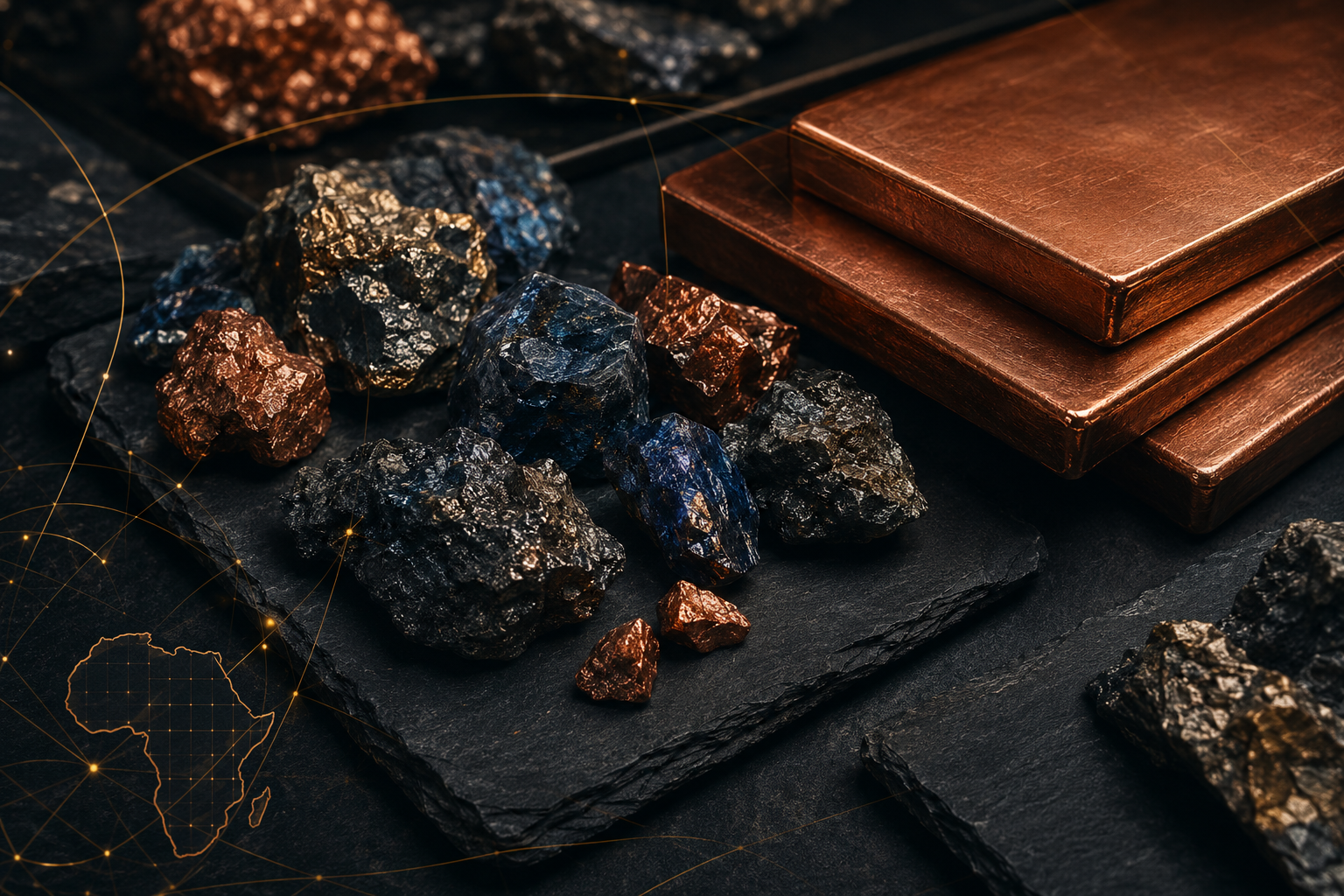 Copper ore and cathodes — African mineral extraction